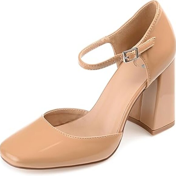 Black and Tan Patent Hesster Mary Jane Pumps Bundle 7 WIDE - Picture 5 of 8